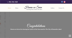 Desktop Screenshot of heavenonseven.ca